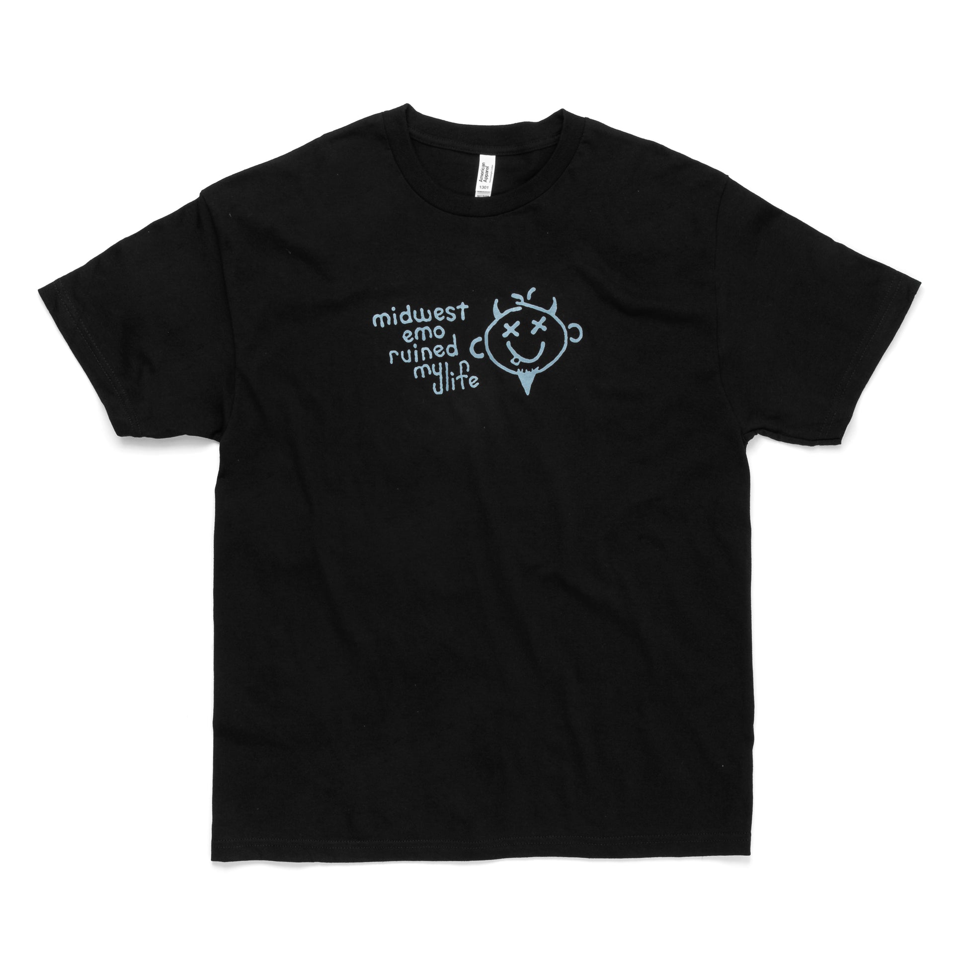 black midwest emo t shirt
